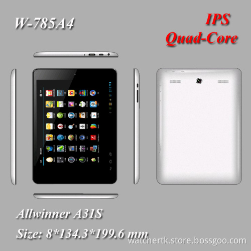 Mini 8 Inch Tablet PC+IPS Screen+Bluetooth+Quad-Core+Allwinner A31s